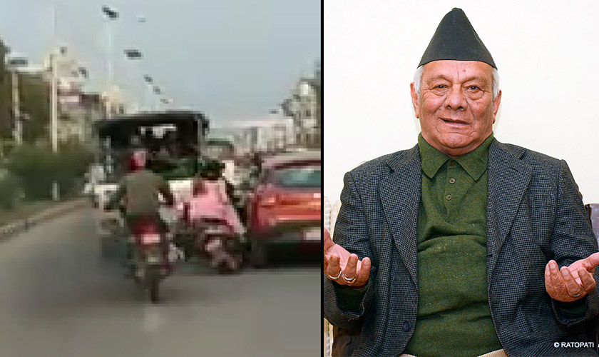 पुर्बप्रधानमन्त्री चन्दको सुरक्षामा खटिएको सशस्त्र प्रहरीका चालकलाई ५०० रुपैयाँ जरिवाना