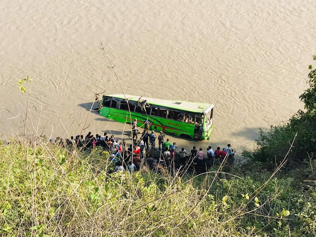 त्रिशुली बस दुर्घटना: मृत्यु हुनेको संख्या नौ पुग्यो ,२९ जना घाइते