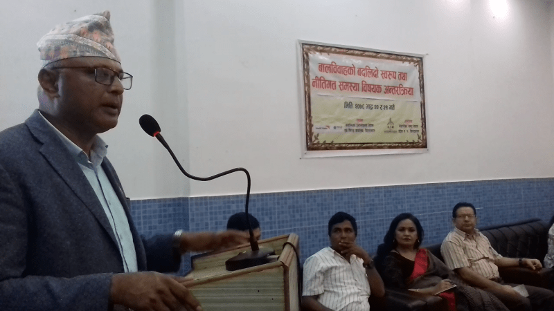 २०२५ सम्ममा प्रदेश सरकार बालविवाहलाई पूर्णरुपमा अन्त्य गर्ने अभियानमा छ – मन्त्रि कार्की