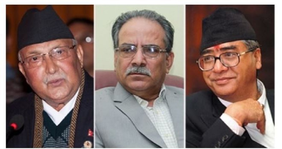 केपी, प्रचण्ड र देउवा होम क्वारेन्टाइनमा !
