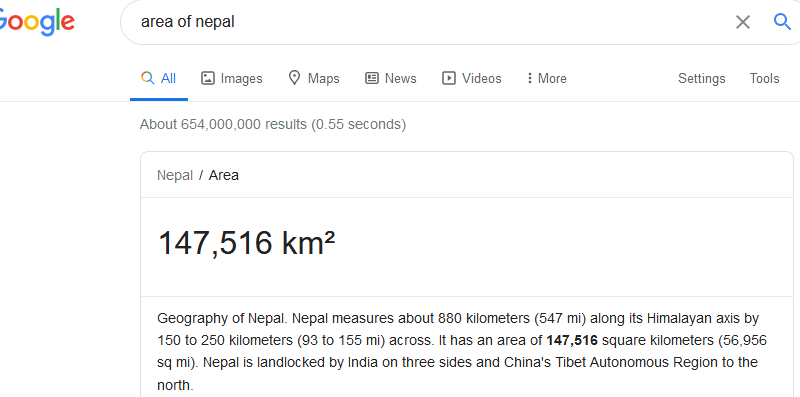 गुगलले दियो नेपाललाई साथ, अपडेट गर्यो नयाँ क्षेत्रफल