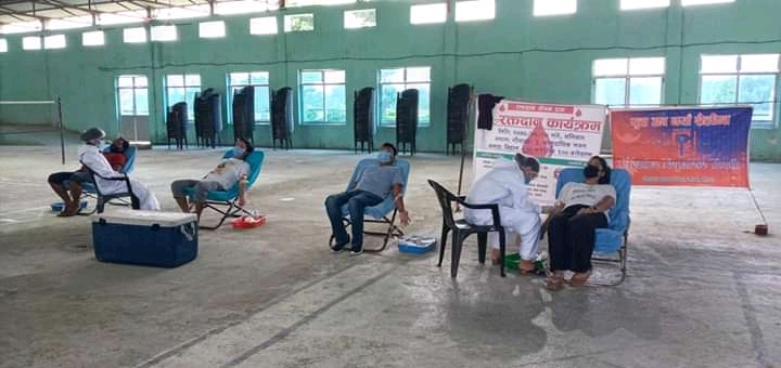क्रिएटिभ नेप्लीज युथ गौरादह सम्पर्क केन्द्रद्वारा रक्तदान कार्यक्रम सम्पन्न