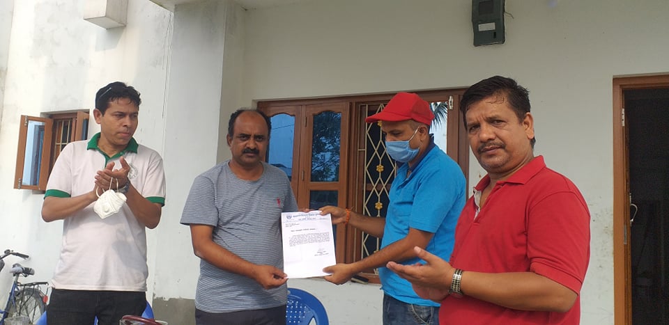 गौरादह इस्टुले  नगरपालिकालाई  बुझायो ध्यानाकर्षण पत्र