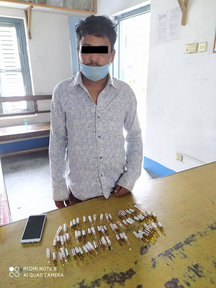 झापाको दमकबाट एक जना लागु औषध सहित पक्राउ