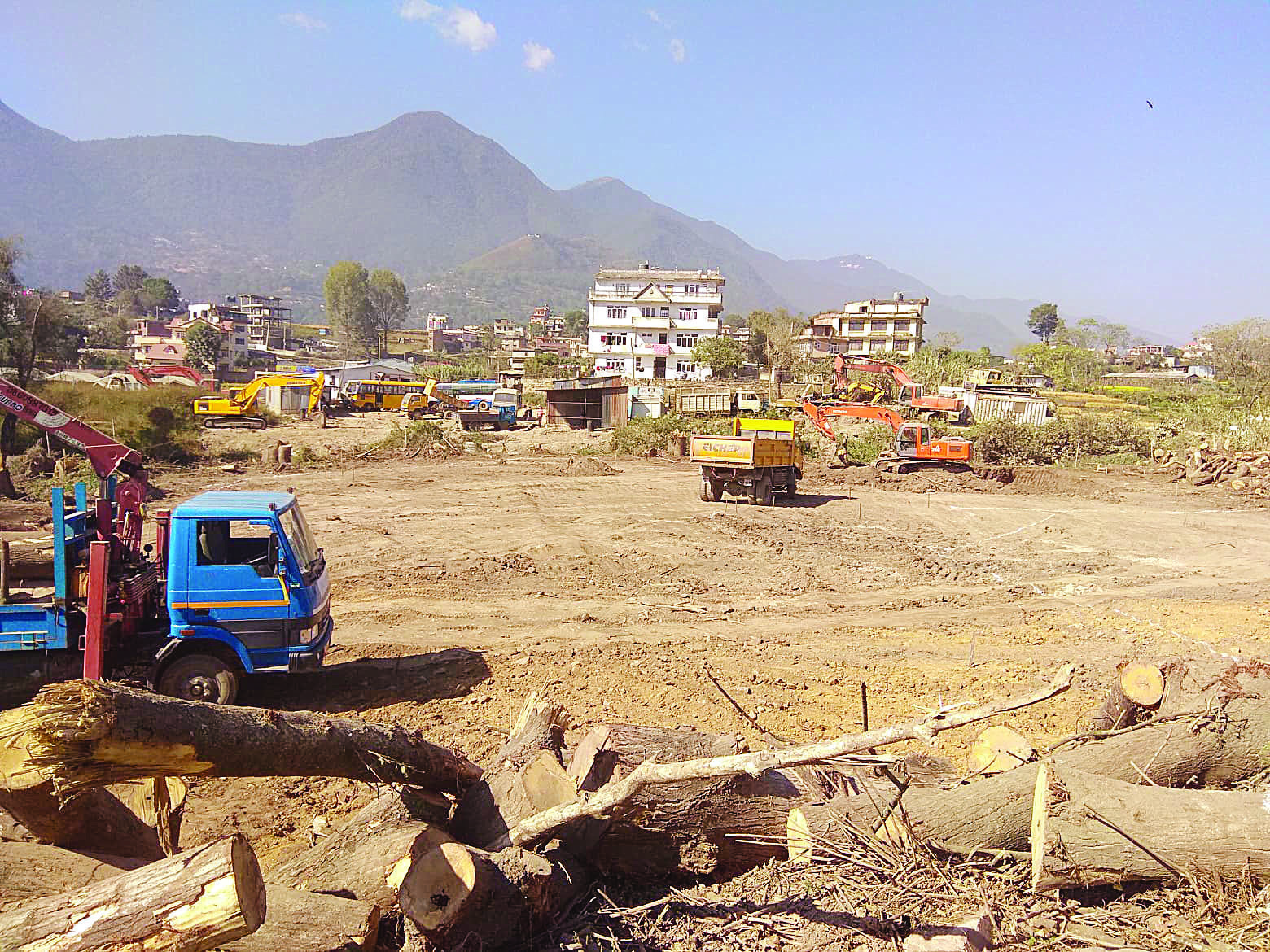 काठमाडौंको चोभारस्थित सुख्खा बन्दरगाह निर्माण कार्य ठप्प
