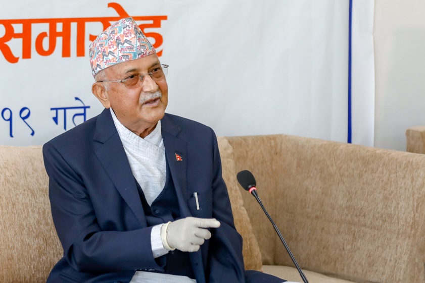 मैले राजीनामा दिनु भनेकाे देश बर्बादीतिर जानु हाे : प्रधानमन्त्री ओली