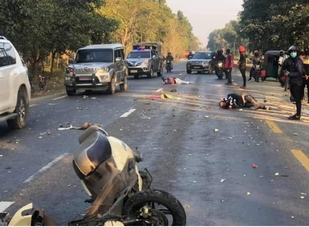 दुर्घटनामा परि मान्छे मर्दैगर्दा मुख्यमन्त्री सरर