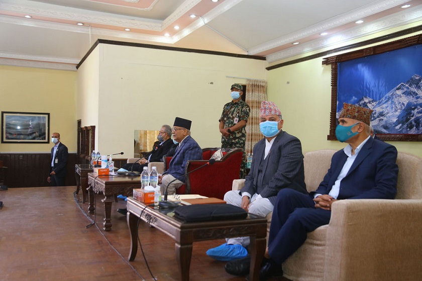 बालुवाटारमा एमालेको आकस्मिक बैठक बस्दै