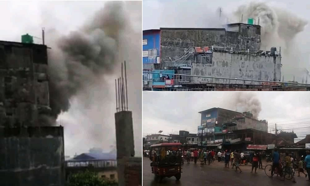 सुनसरीको झुम्कास्थित म्याजिक फिल्म हलमा आगलागी