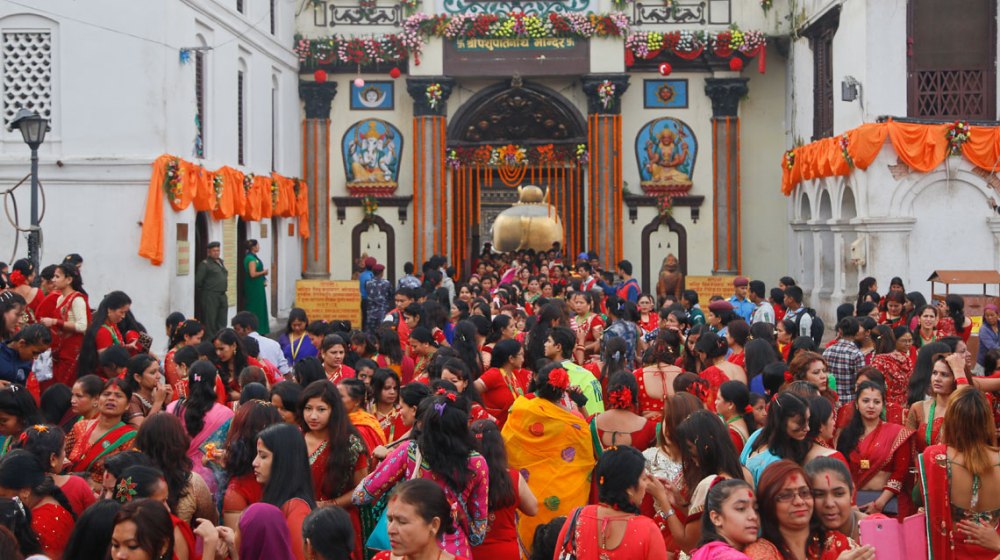 आज हरितालिका तीज पर्व मनाइँदै, खुलेनन् मठमन्दिर