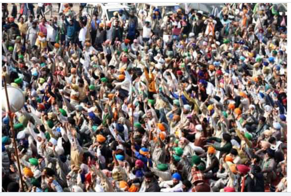 सरकारले हालै ल्याएको नयाँ कृषि नीतिको विरोधमा लाखौं कृषकले उत्तर प्रदेशमा प्रदर्शन