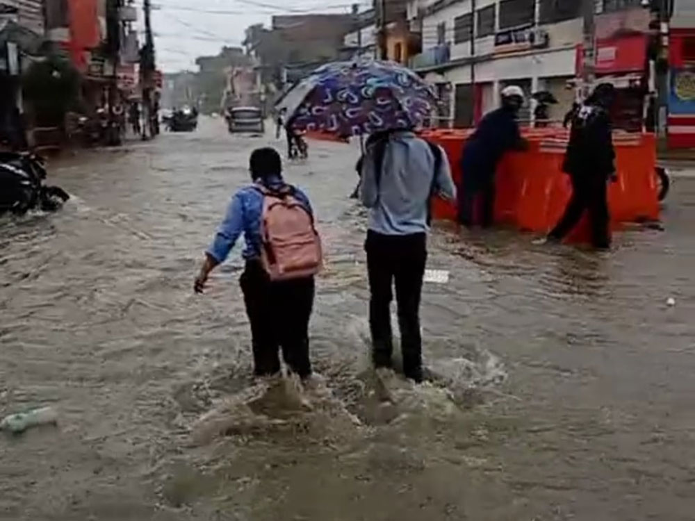 जनकपुरधाममा जलमग्न, आज यस वर्षकै सबैभन्दा बढी वर्षा