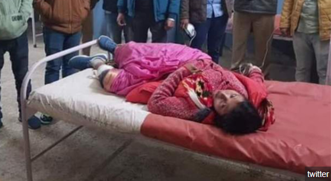 मोदीलाई कालो झन्डा देखाउने महिलामाथि गोली प्रहार