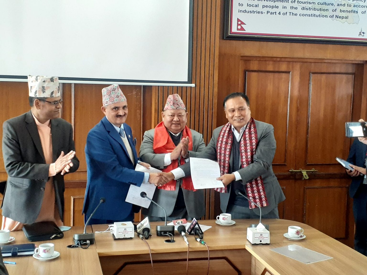विद्युत प्राधिकरण र नेपाल एयरलाइन्सबीच भयाे सम्झौता