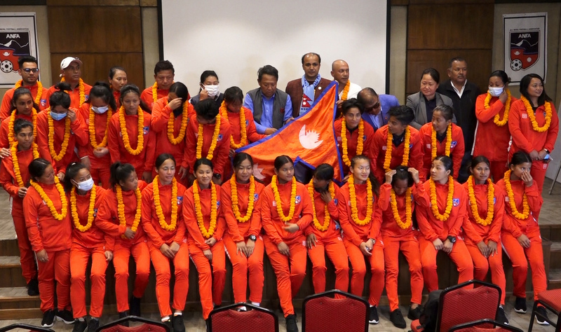 महिला च्याम्पियनसिपमा भाग लिन नेपाली टोली आज भारत प्रस्थान गर्दै