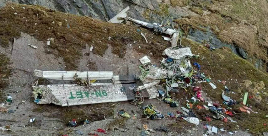 विमान दुर्घटनास्थलमा पुग्यो उद्धार टोली