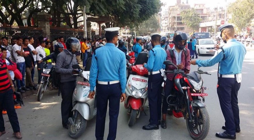 काठमाडौं उपत्यकामा एकैदिन ३८ सय सवारी चालकमाथि कारवाही