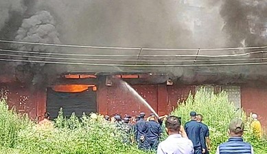 काठमाडौंको भृकुटीमण्डपमा आगलागी