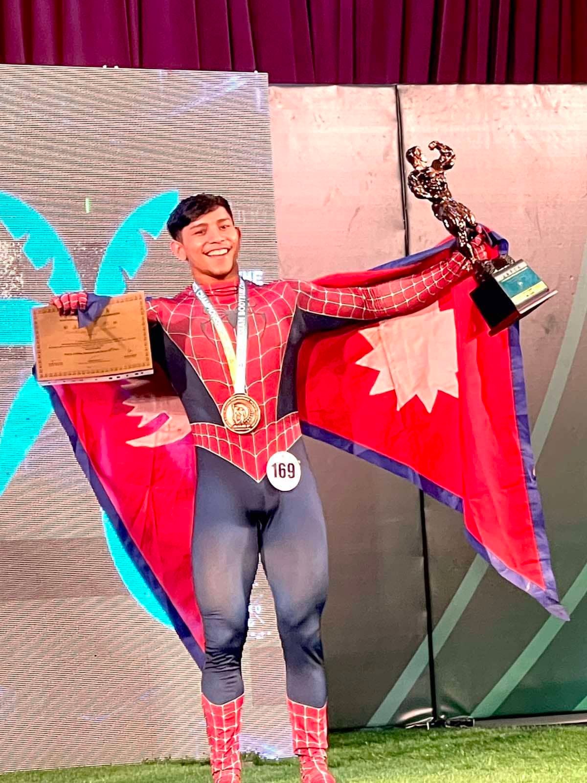 राजुले जिते एसियन शारीरिक सुगठनमा कास्य पदक