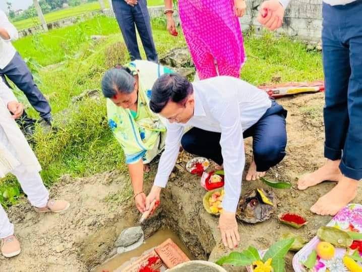 ईलाका प्रशासन कार्यलय गौरीगंजको कार्यालय भवन शिलान्यास