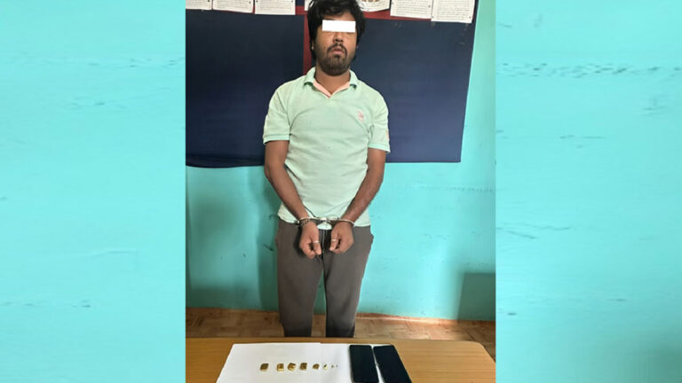 अवैध सुन सहित नागढुंगाबाट यूवक पक्राउ